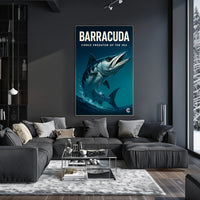 Barracuda Fierce Predator Of The Sea Poster