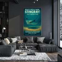 Beauty With A Barb Stingray Poster