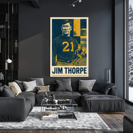 Jim Thorpe Legendary Athlete Poster