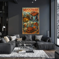 Missouri A Tapestry of Culture and History Poster