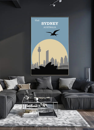 Visit Sydney Australia Travel Poster