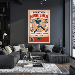 Boston Minutemen Soccer Team Poster PosterGoat