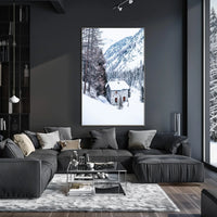 Winter Retreat in the Mountains Poster