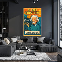 Albert Einstein Relativity Vintage Collector Poster