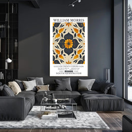 William Morris Cotton Prints Exhibition Poster