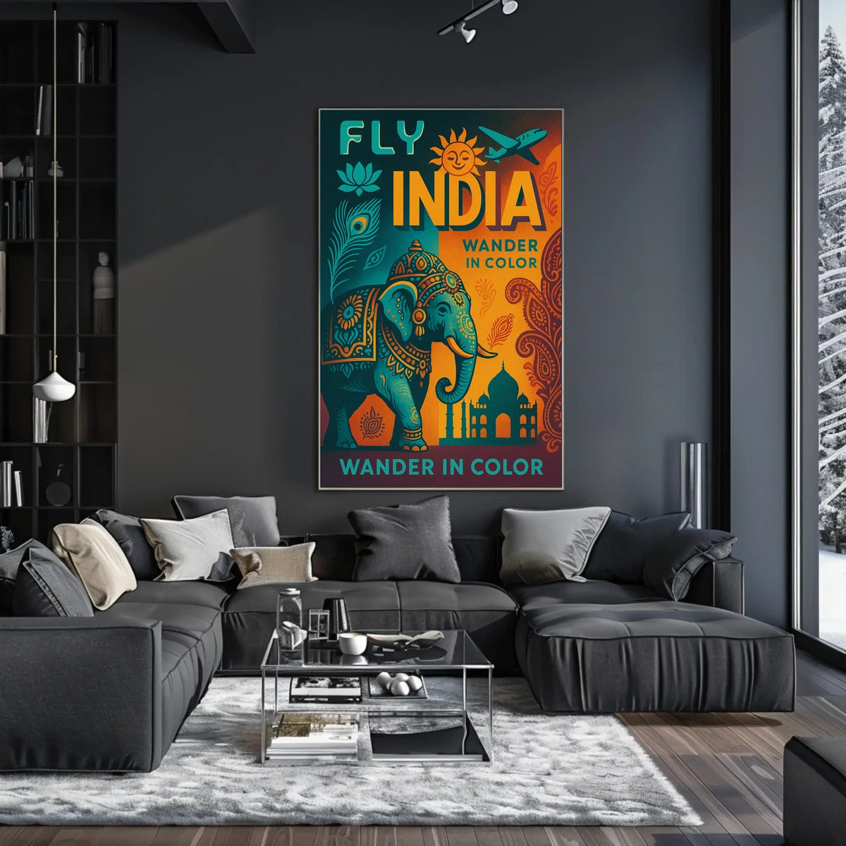 Wander In Color Fly India Poster