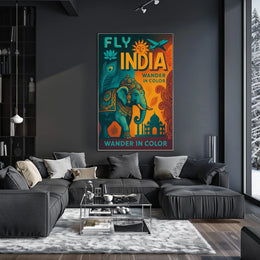 Wander In Color Fly India Poster
