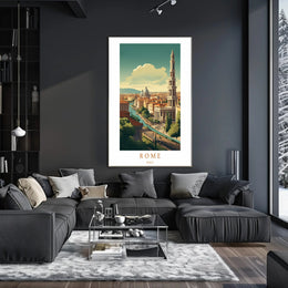 Scenic View of Rome Poster PosterGoat