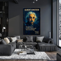 Albert Einstein Inspirational Quote Art Poster