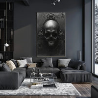 Gothic Skull Art Poster PosterGoat