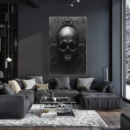 Gothic Skull Art Poster PosterGoat