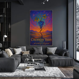 Colchagua Valley Vineyard Art: Mystical Chilean Landscape