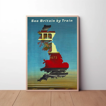 See Britain by Train - Vintage Travel Poster