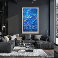 Texas In Vibrant Colors Poster
