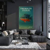 Firemouth Cichlid A Jewel of the Aquatic World Poster PosterGoat
