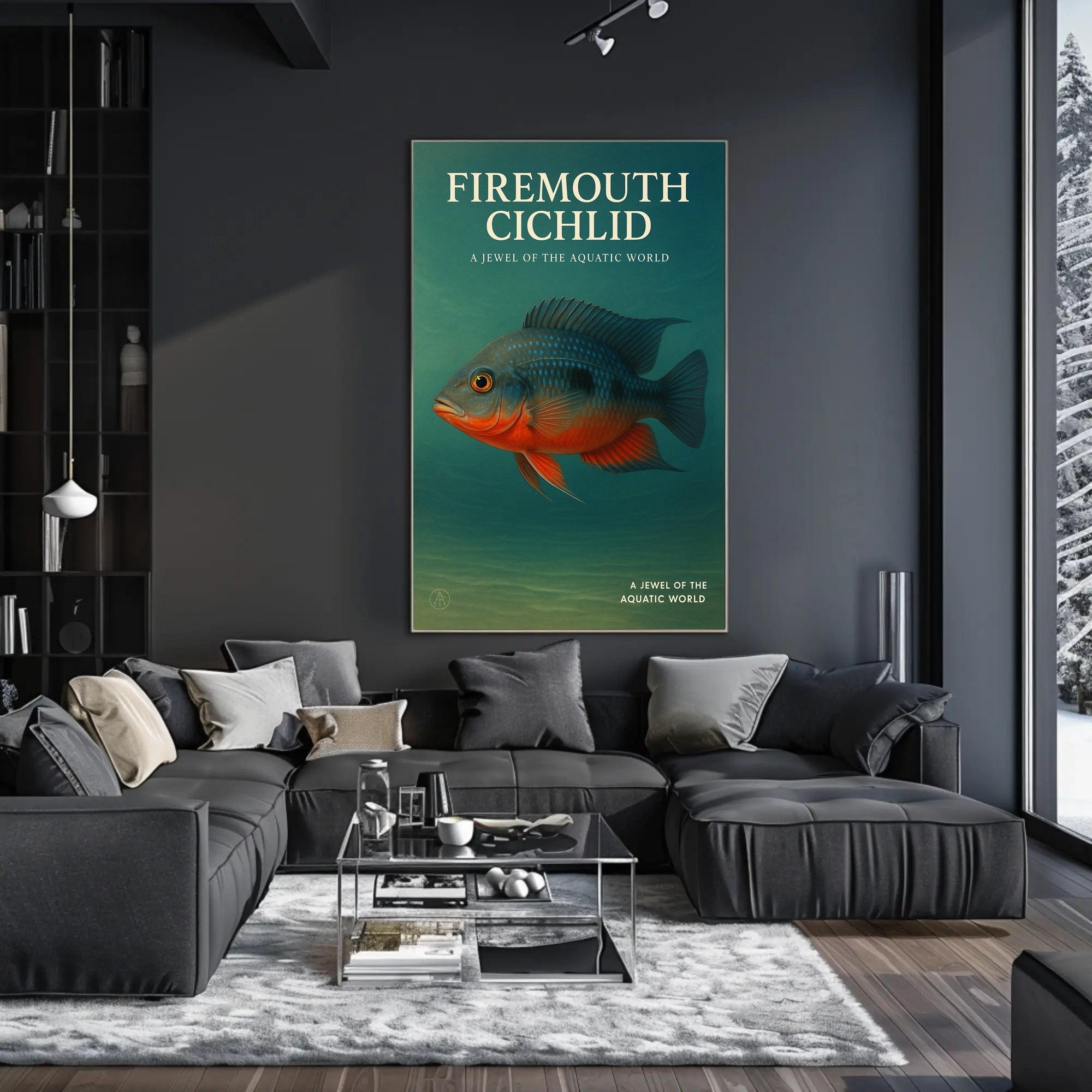 Firemouth Cichlid A Jewel of the Aquatic World Poster PosterGoat