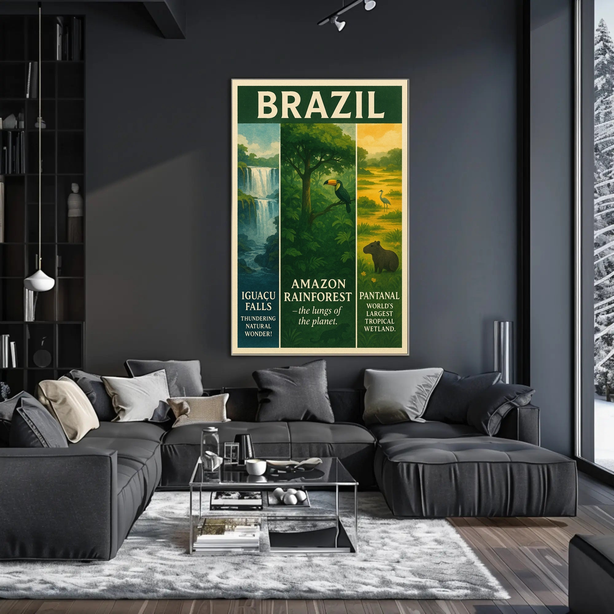 Wonders of Brazil Poster PosterGoat
