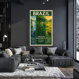 Wonders of Brazil Poster PosterGoat