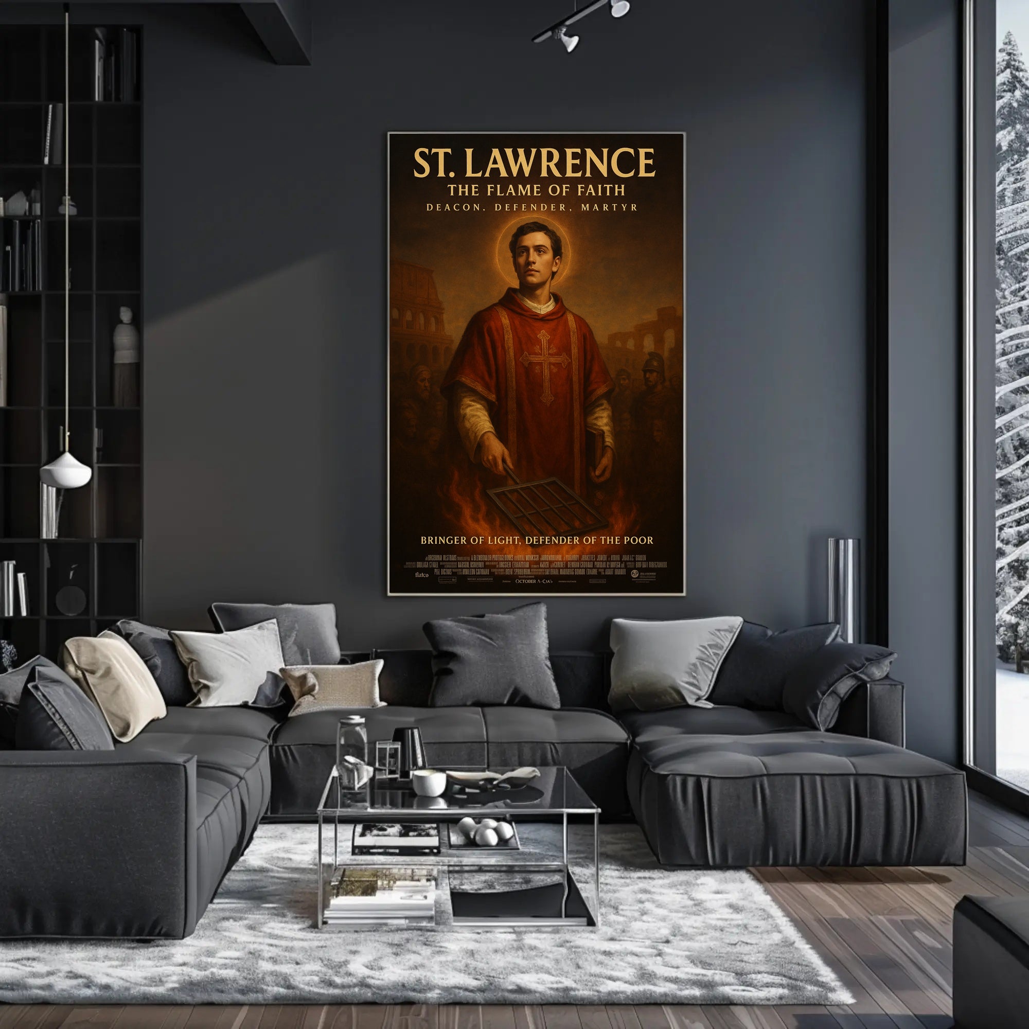 St. Lawrence The Flame Of Faith Poster