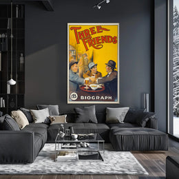 Three Friends Vintage Poster Wall Art Print