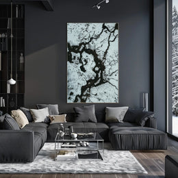 Abstract Winter Landscape Poster