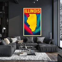 Vibrant Illinois Poster