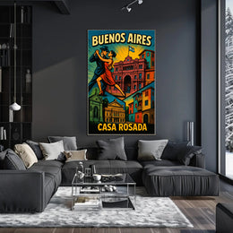 Buenos Aires Casa Rosada Wall Art Print PosterGoat