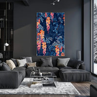 Vibrant Floral Illustrative Artwork for Artistic Poster