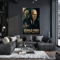 Gerald Ford 38th President of the United States Double Exposure Poster