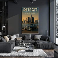 Detroit The Motor City Poster