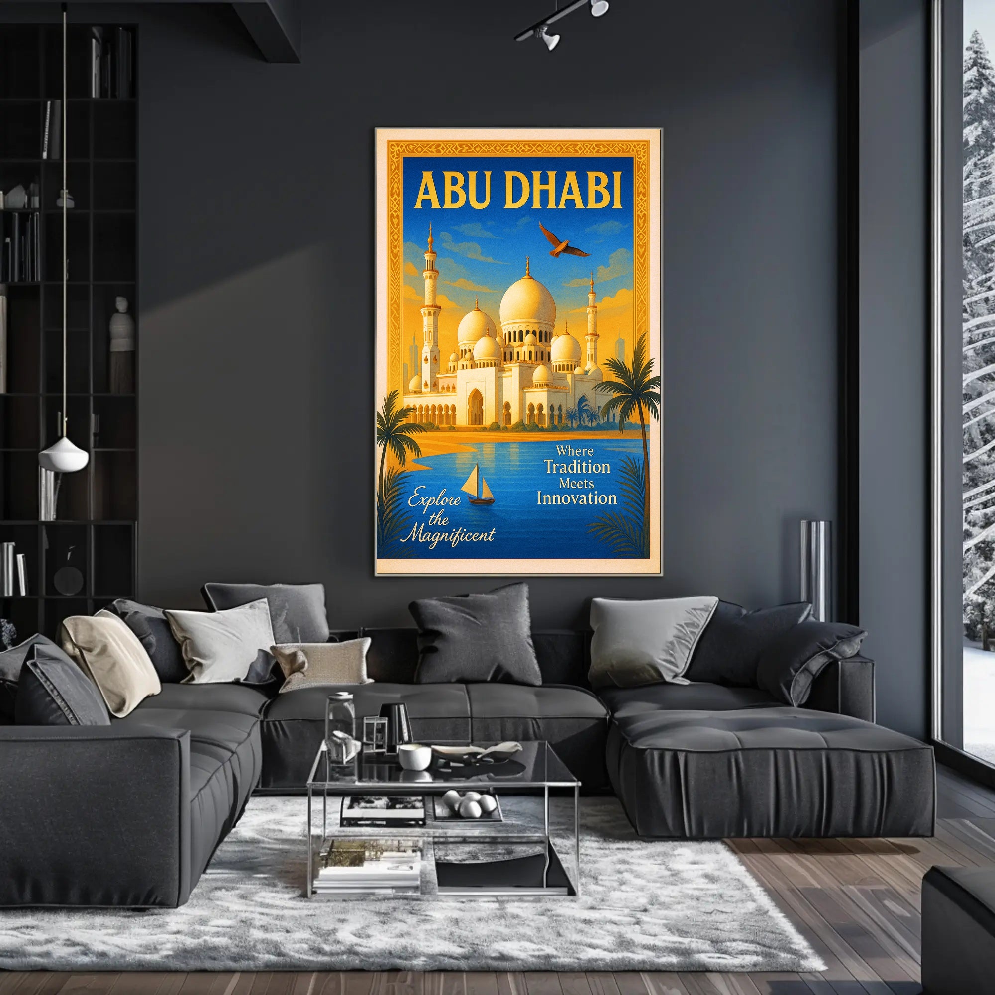 Discover Abu Dhabi Poster PosterGoat