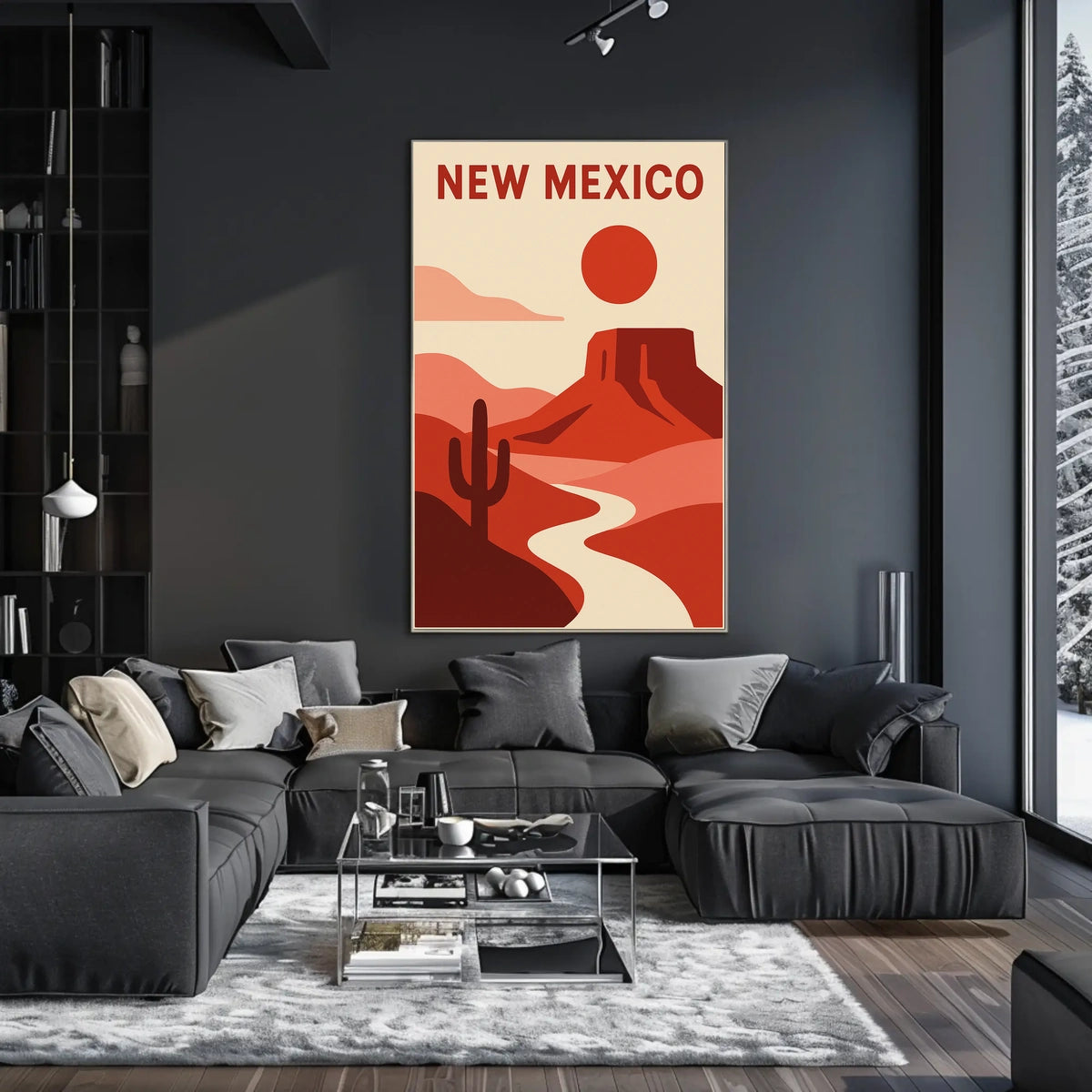 New Mexico Desert Landscape Poster