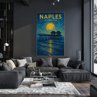 Naples Florida Coastal Dream Poster Wall Art 18x24 Inches