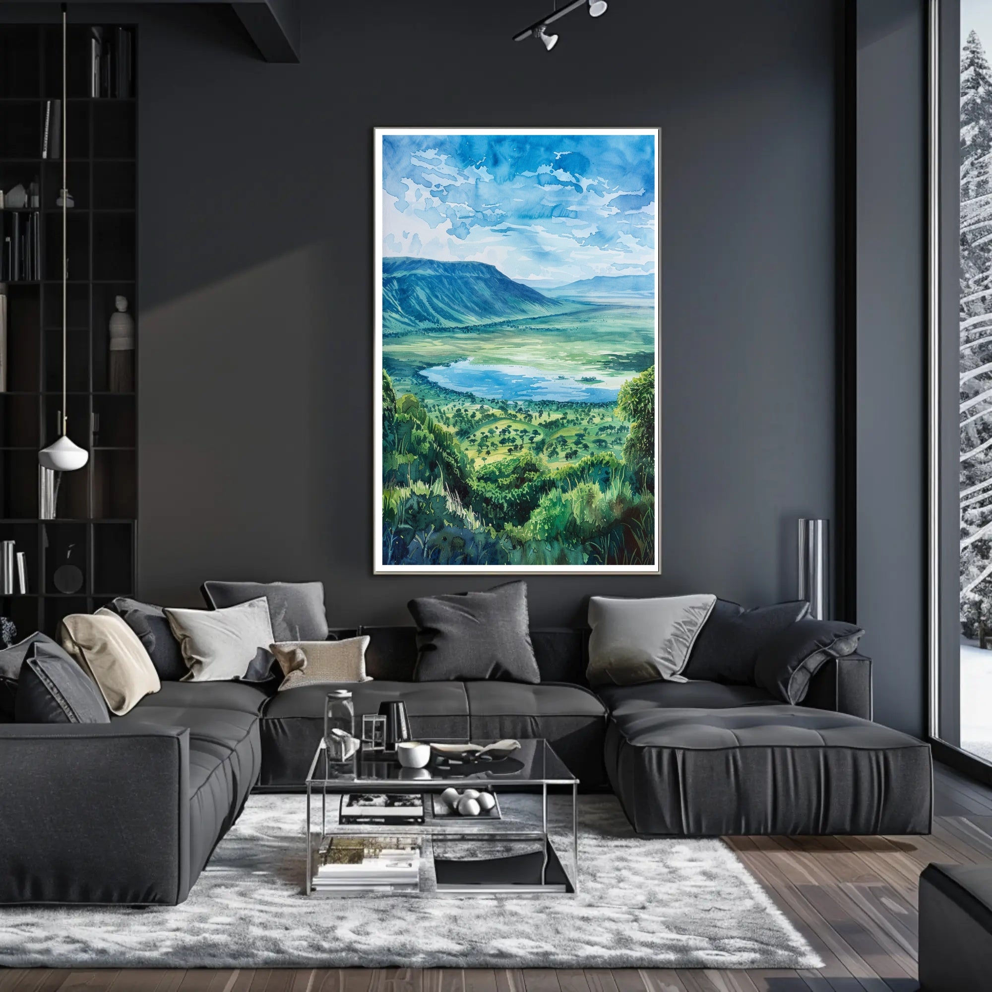 Tranquil Landscape Vista Poster PosterGoat