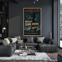 Loose Lips Might Sink Ships Poster