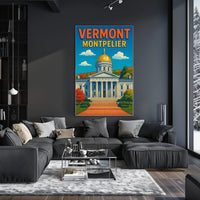 Vermont State Capitol In Montpelier Poster