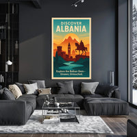 Albania Vintage Travel Poster Wall Art Print