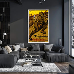 Patriotic War Bond Propaganda Poster for National Support