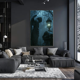 Eerie Angelic Cemetery Scene: Fantasy or Mythology Poster PosterGoat