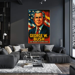 George W Bush 43Rd President Poster Wall Art Decor