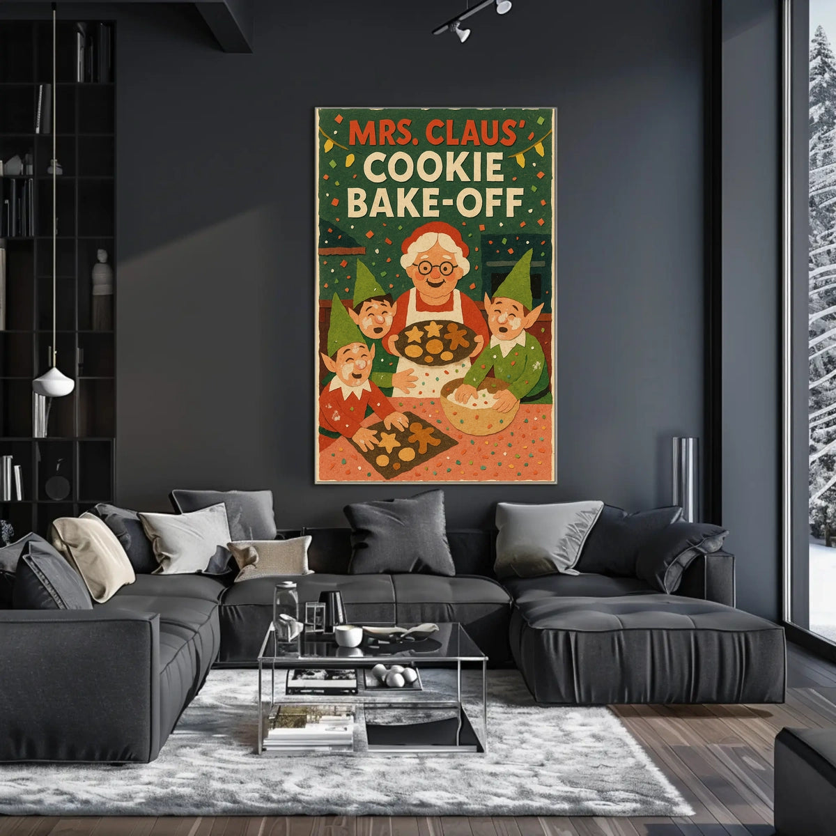 Mrs. Claus Cookie Bake-Off Poster