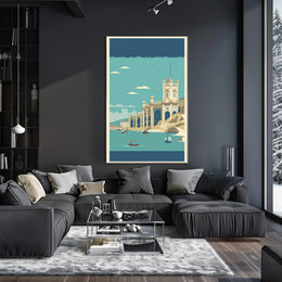 Coastal Architectural Marvel Poster