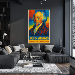 John Adams 2nd President Poster