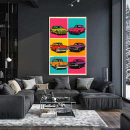 Pop Art Cars Poster PosterGoat