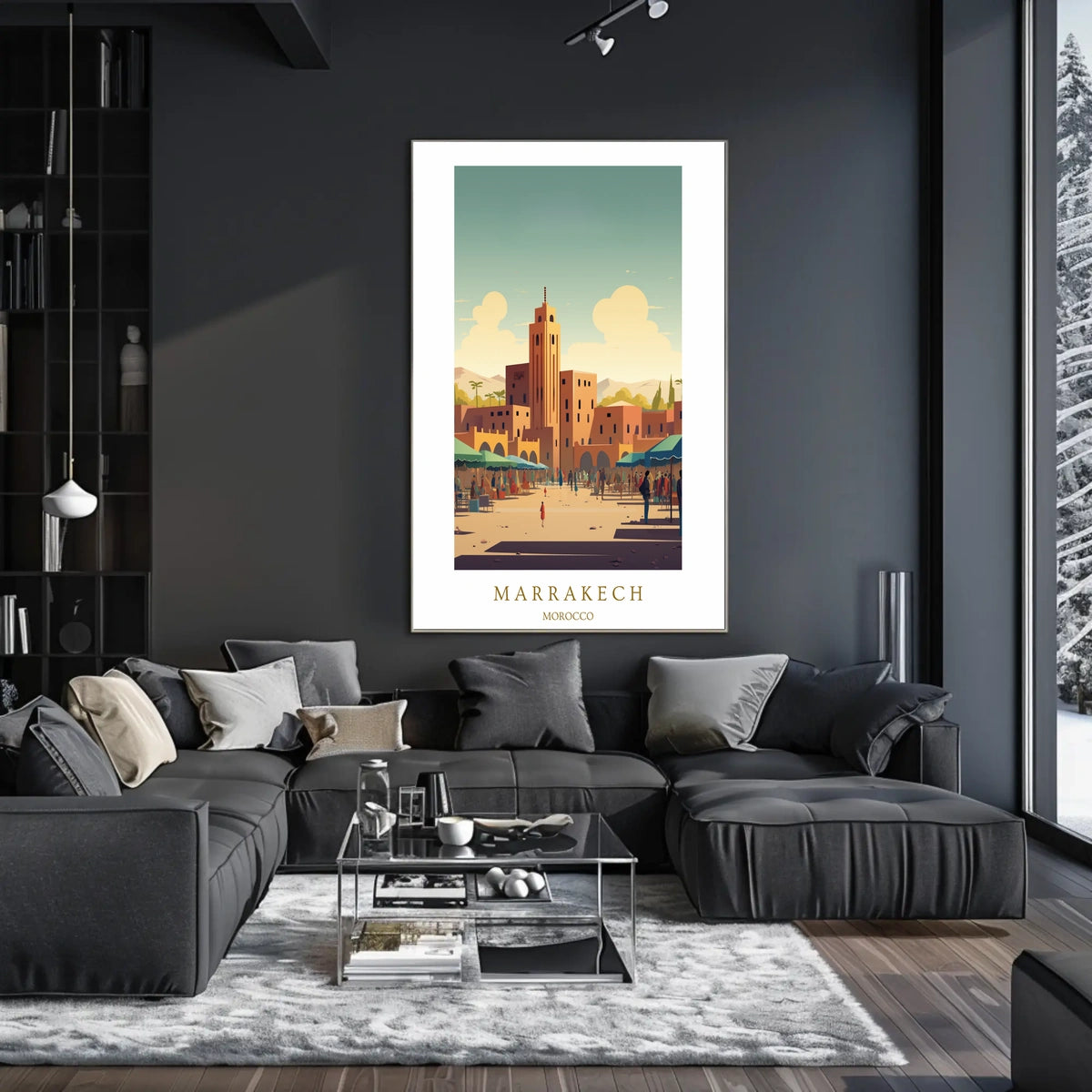 Marrakech A Vibrant Cityscape Poster