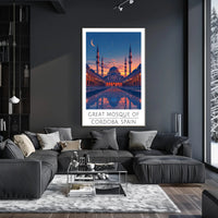 Great Mosque Twilight Serenity Cultural or Heritage Poster