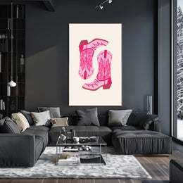 Cowboy Boots Art Print: Abstract or Artistic Poster PosterGoat