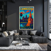 Cambodia Travel Poster