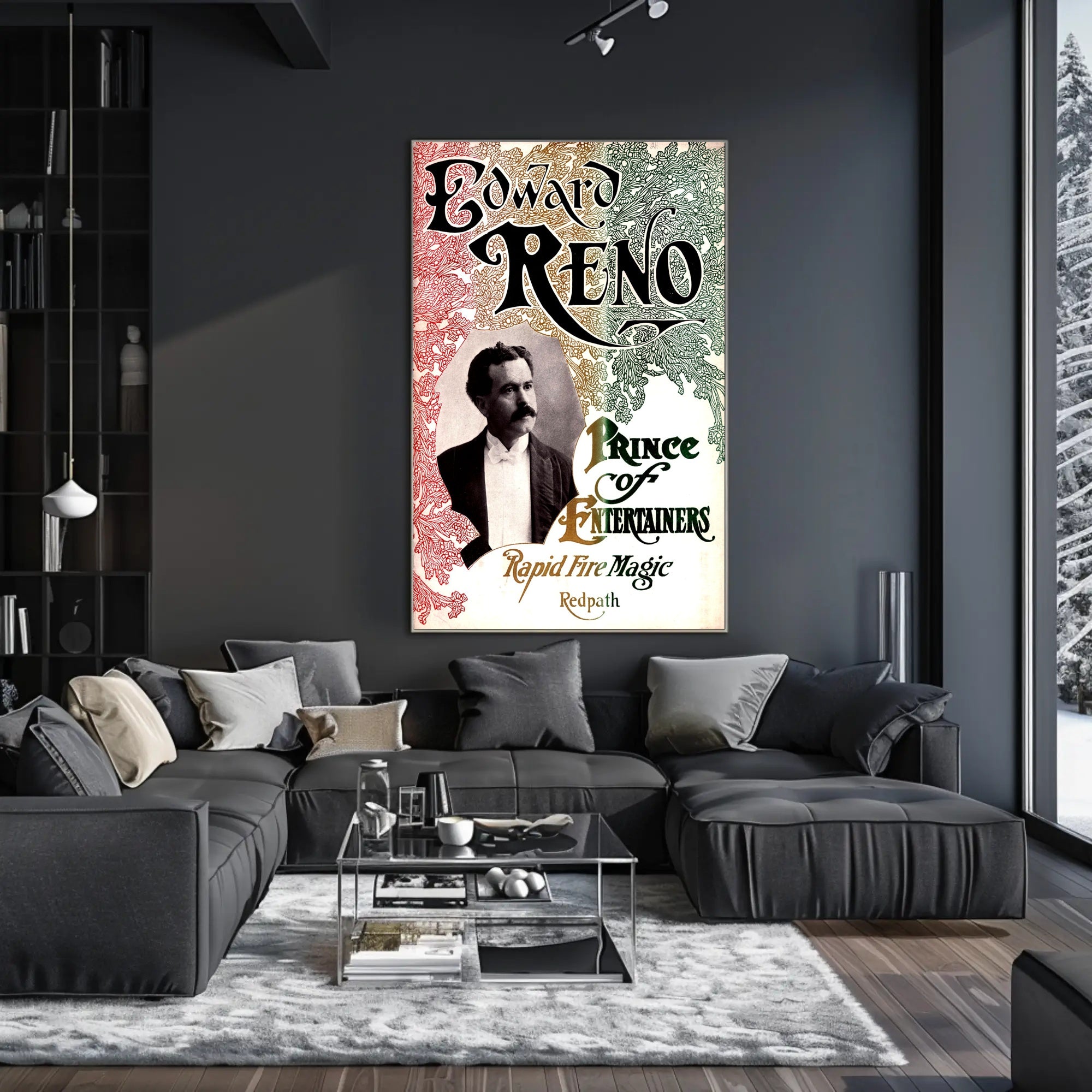 Edward Reno Vintage Magic Performance Cultural Poster