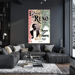 Edward Reno Vintage Magic Performance Cultural Poster